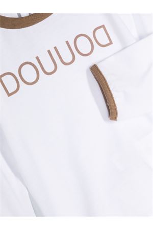 tshirt in cotone bianco DOUUOD KIDS | DT8500Z0761100BG